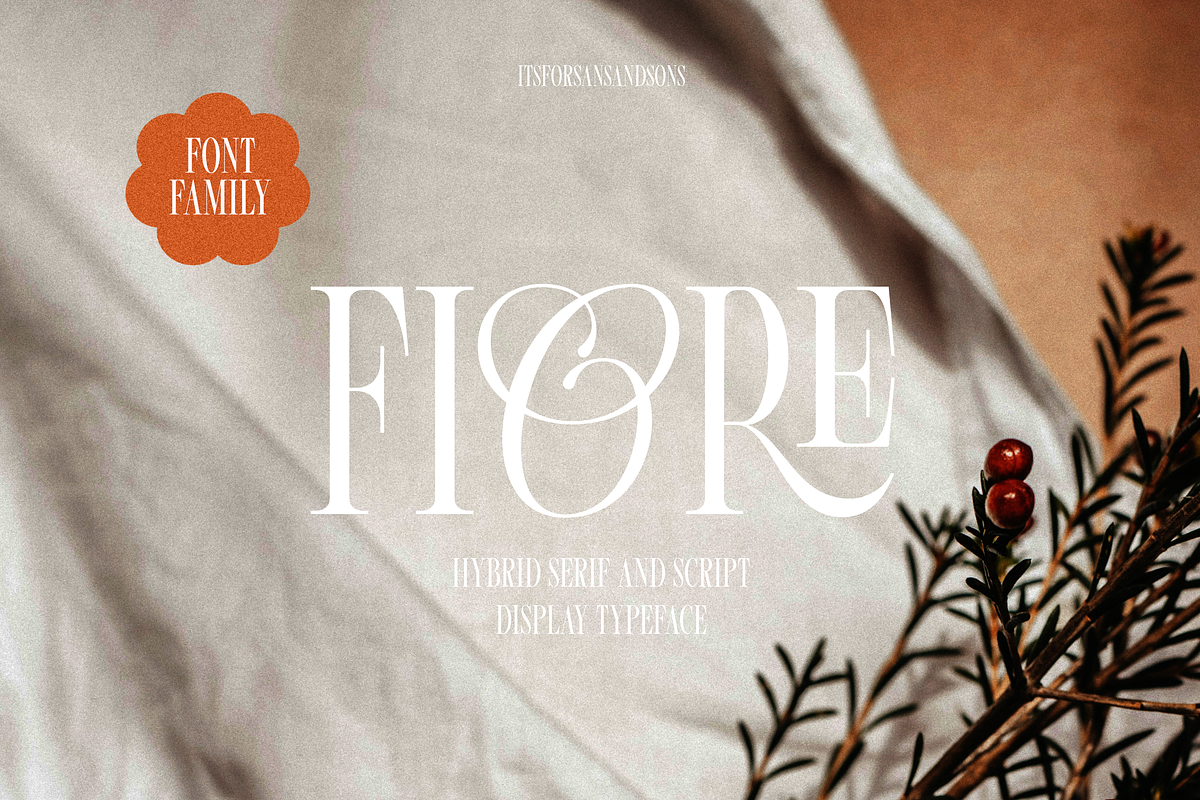 Fiore - Hybrid Variable Serif, a Serif Font by Sans & Sons (Photo 1 of 8)