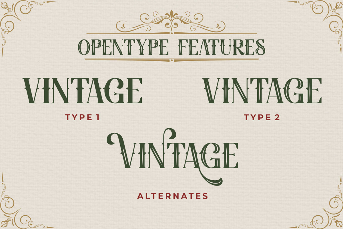 Vintage Binary - Display Typeface Fo, a Blackletter Font by PutraCetol Studio (Photo 5 of 12)