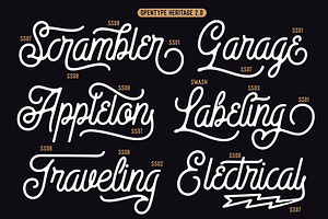 Heritage Font Combinations