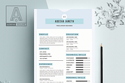 Simple Resume Template Janeth, a Resume Template by AdeevaResume (Thumbnail 2 of 4)