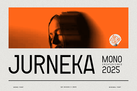 Jurneka Mono - Modern Sans Font, a Sans Serif Font by QR Design Studio