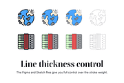 LineQueen Icons, an Outline Icon by PixelBazaar (Thumbnail 5 of 8)