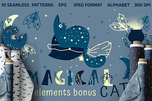 Magical cats + BONUS 68 elements