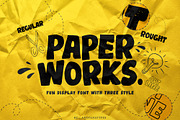Paper Works, a Font by Ardyanatypes (Thumbnail 1 of 9)