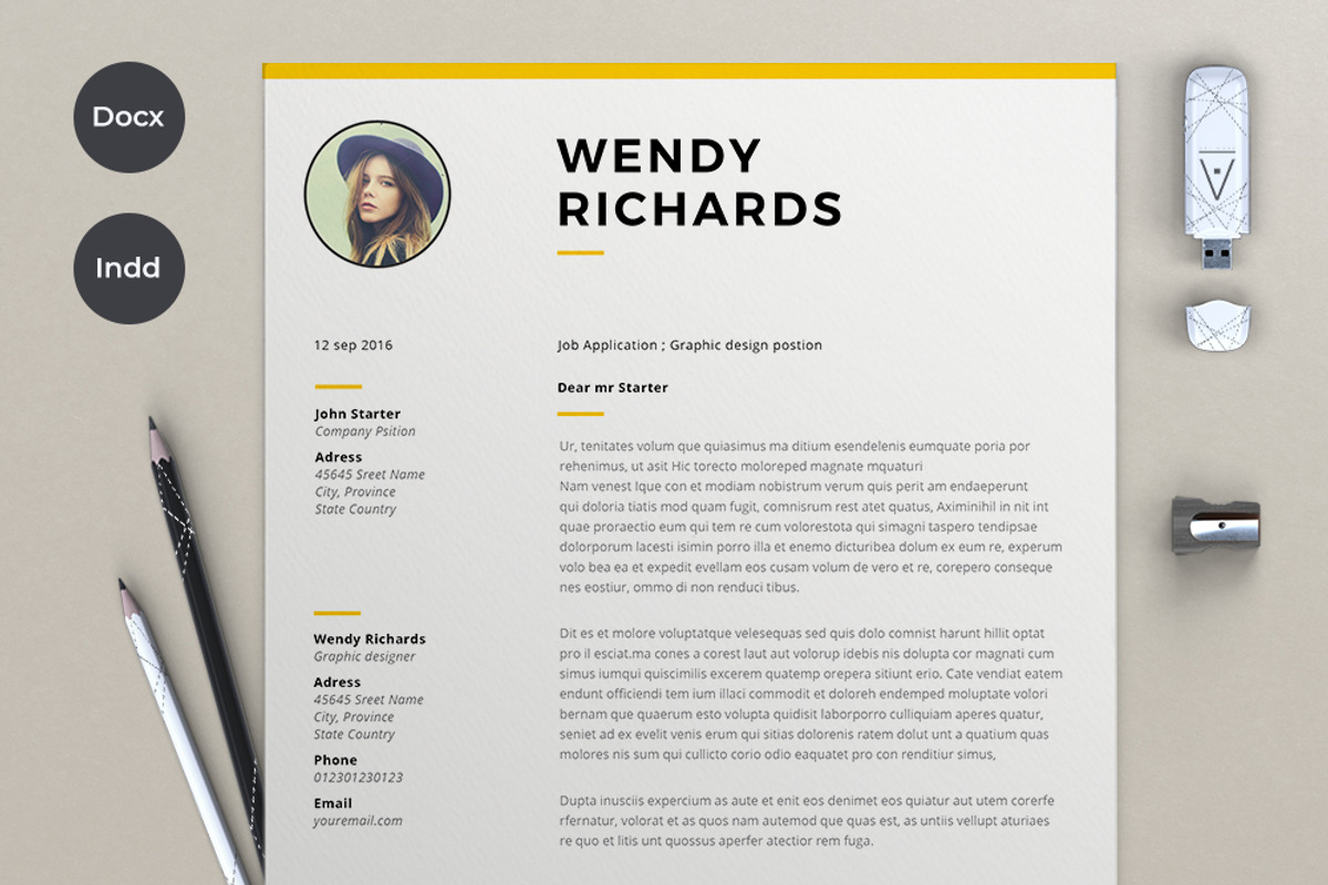 2 Pages resume & Cover, a Resume Template by sz81 (Photo 5 of 5)
