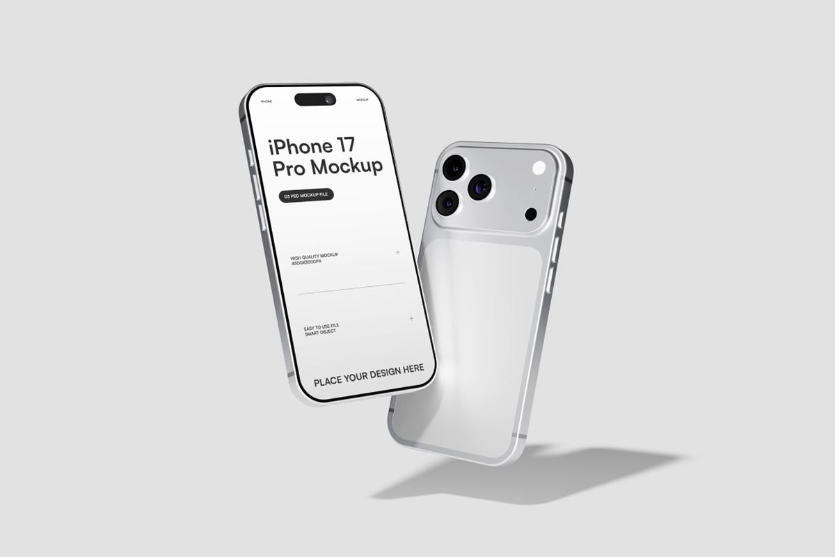 iPhone 17Pro Mockup, an iPhone Mockup by Cekal_std (Photo 4 of 4)