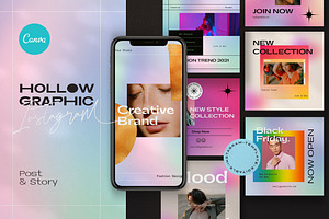 Holowgraphic - Canva Instagram Pack