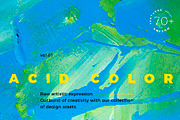 Neon and acid color painting texture, a Texture Illustration by Oleg and Katja (Thumbnail 1 of 13)