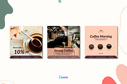 Strong Coffee - Instagram Template, a Social Media Template by Aji Gallery (Thumbnail 2 of 8)