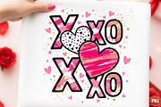 XOXO Valentine Day Heart PNG, an Illustration by SinaCreation (Thumbnail 1 of 11)