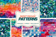Paper Mosaic Seamless Patterns, a Pattern Graphic by Ninterints (Thumbnail 1 of 13)