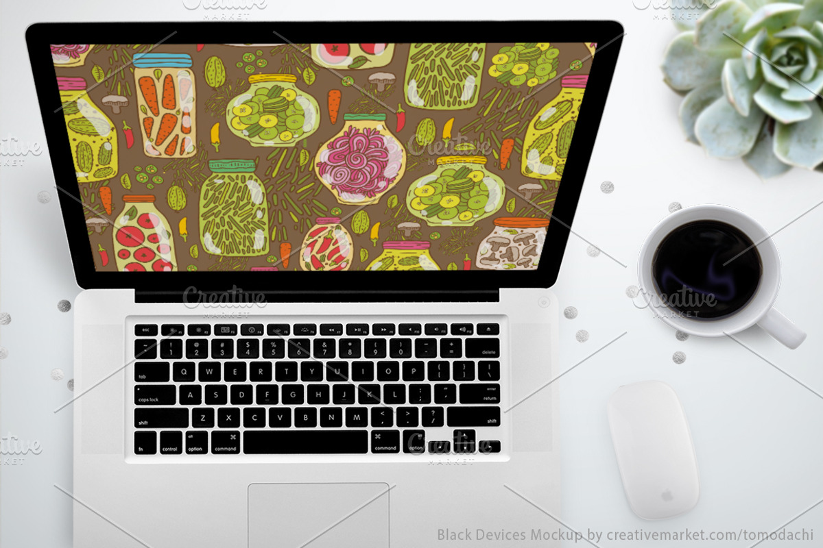 Pickled vegetables. Seamless pattern, a Food Illustration by kostolom3ooo (Photo 2 of 3)