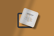 Square Business Card Mockup, a Books & Magazine Mockup by suciamairastd (Thumbnail 2 of 5)