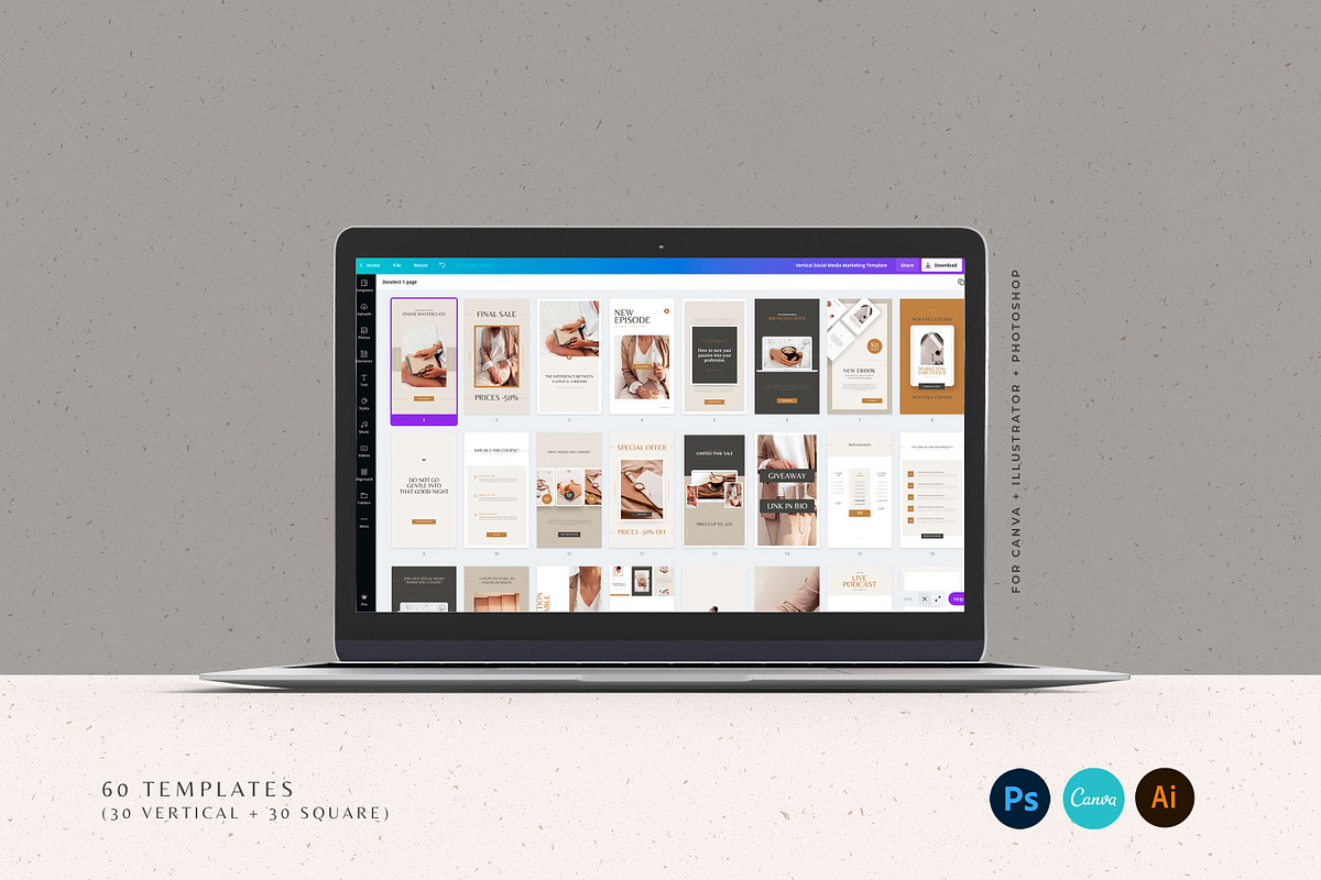 Elegant Social Media Marketing Pack, a Social Media Template by AndrewPixel (Photo 4 of 13)