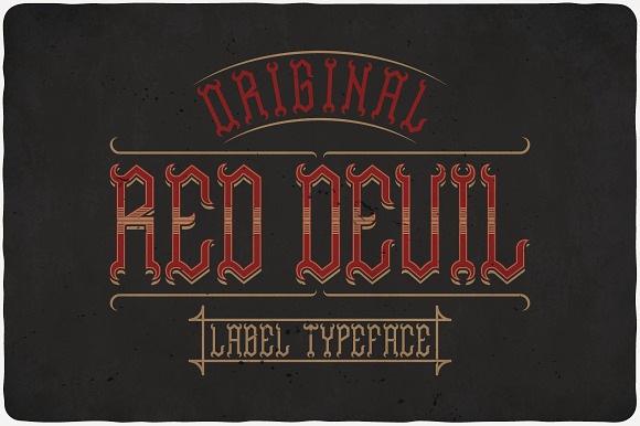 Red Devil Typeface preview 7