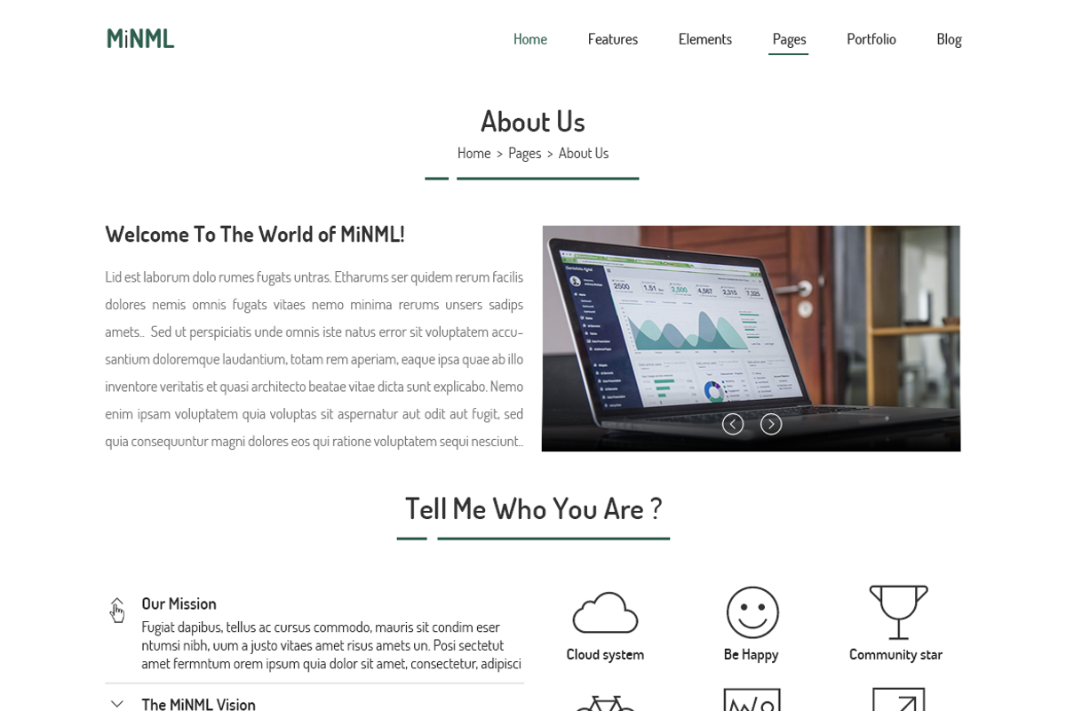 MiNML - Clean & Minimal PSD Template, an UI Kit Template by Saif71 - Shop (Photo 3 of 19)