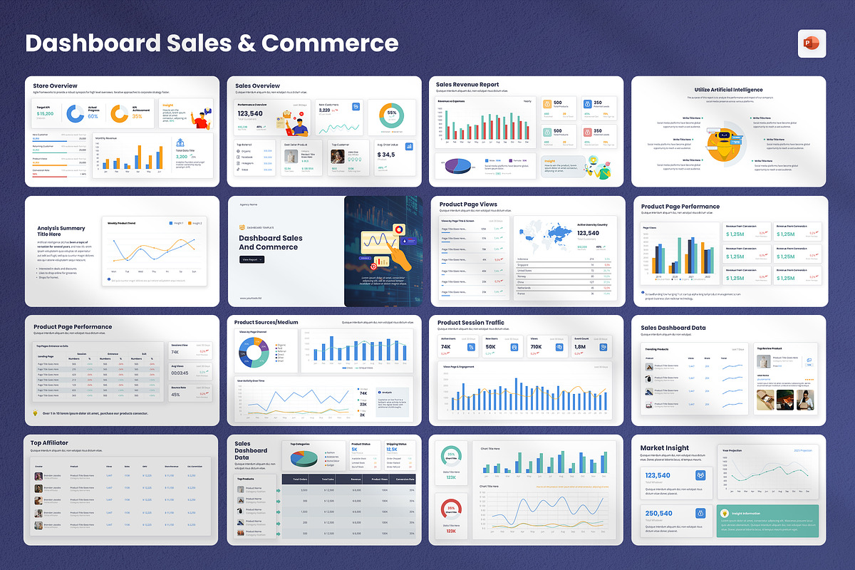 Dashboard Sales & Commerce KPI