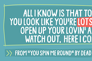 Lots Of Fun, a Sans Serif Font by pizzadudedotdk (Thumbnail 6 of 10)