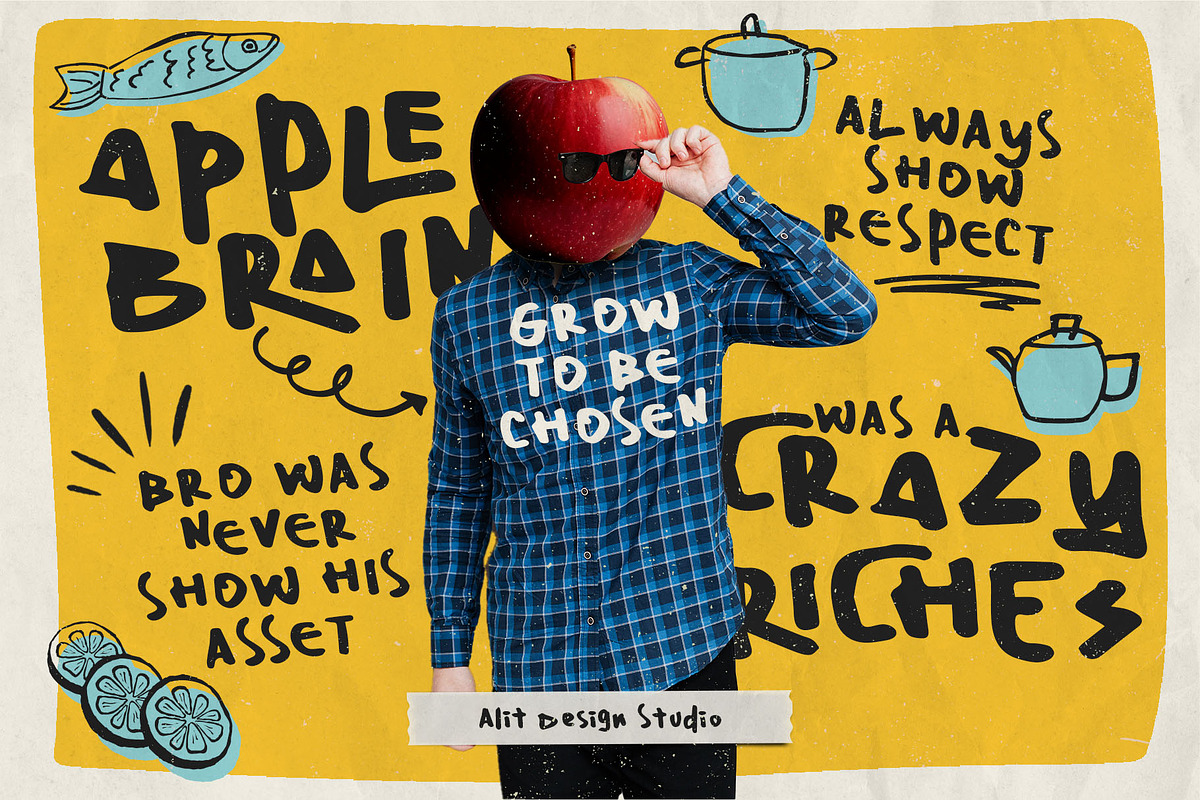 Pineapple Shadow Typeface, a Handwritten Font by alit design (Photo 13 of 15)