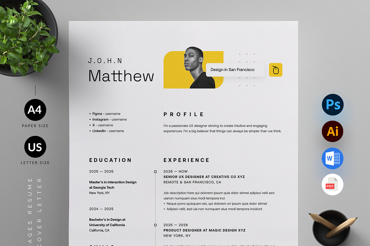 Resume/CV, a Resume Template by Reuix Studio (Photo 4 of 5)