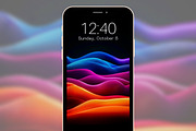 Colorful Abstract Wave Phone BG, a Graphic by Kalindiprints (Thumbnail 7 of 7)