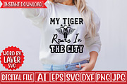 My Tiger Roars In The City Svg Cut, an Object Graphic by CrexoraLab (Thumbnail 2 of 3)