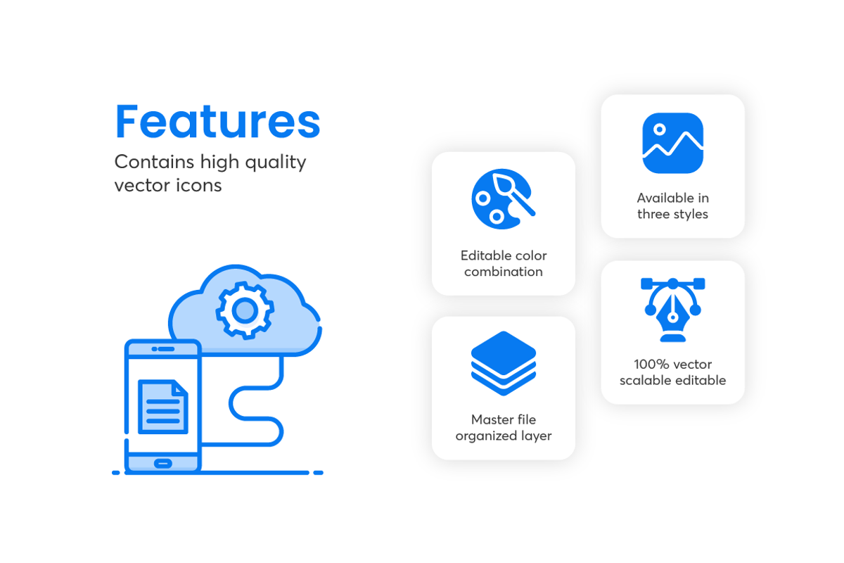 Cloud Computing Icons, an Outline Icon by Brickclay (Photo 4 of 7)