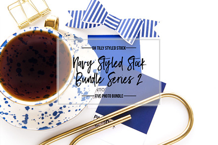 Feminine Navy, Blue & Gold Desktops