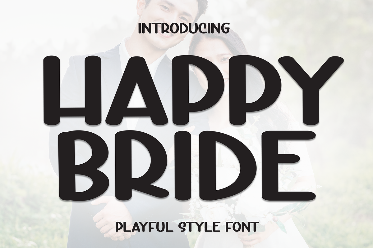 Happy Bride | Script Font, a Script Font by Scratchones (Photo 1 of 8)