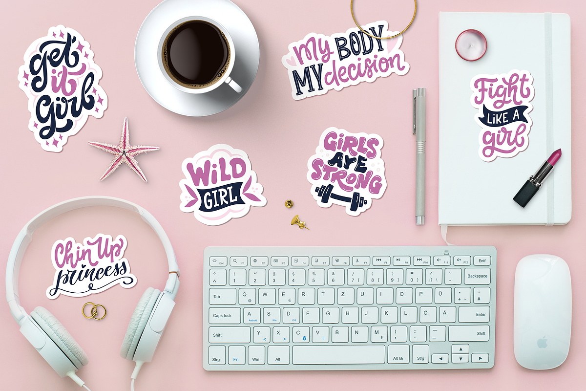 Girl Power! Set of 20 Stickers, an Illustration by Anna Krestiannykova (Photo 3 of 6)