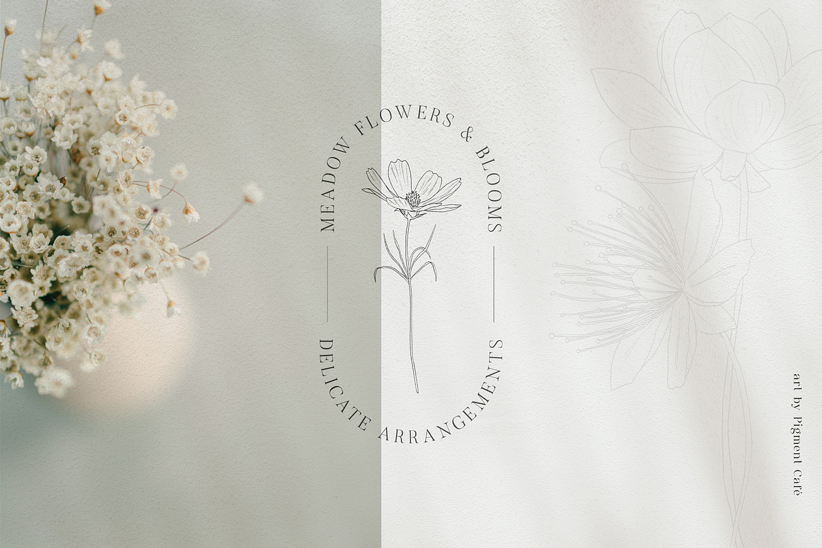 Meadow Flowers & Blooms Bundle, an Illustration by Pigment Café (Photo 8 of 9)