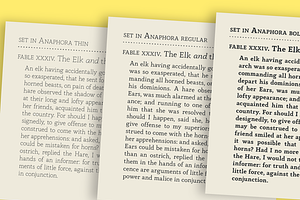 Anaphora - 22 Fonts