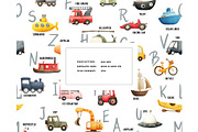 Learning letters A to Z cars pattern, a Pattern Graphic by Milatoo (Thumbnail 3 of 3)