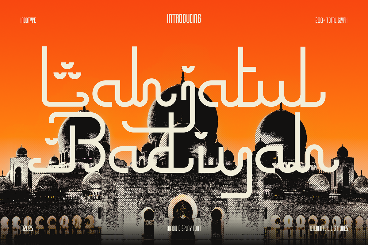 Lahjatul Badiyah - Arabic Display, a Font by Indotype Foundry (Photo 1 of 10)