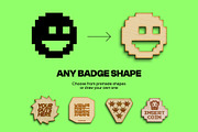 Wooden Badge Generator, a Product Mockup by BULBFISH (Thumbnail 2 of 10)