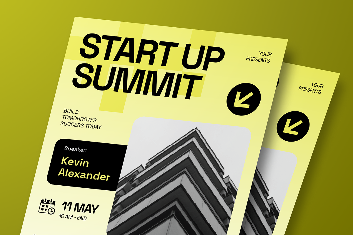 Startup Summit Flyer Set, a Flyer Template by Annora Studio (Photo 4 of 6)