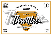 Throttles Font Duo, a Script Font by Runsell Studio (Thumbnail 1 of 10)