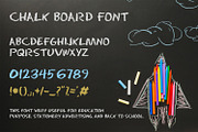 Chalk Board Font, a Script Font by OWPictures (Thumbnail 1 of 5)