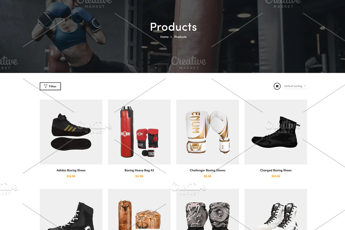 Boxing Kit & Equipment Shopify Theme, a Shopify Template by HasnainDEV (Photo 3 of 5)