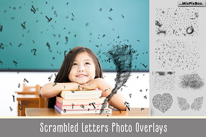 Scrambled Letters Photo Overlays