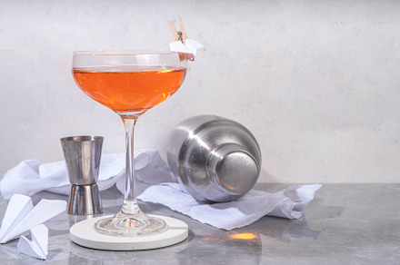 Paper plane boozy alcohol cocktail, a Food & Drink Photo by Rimma