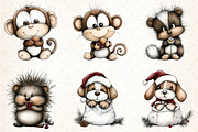 Baby Animal PNG Clipart Bundle, an Illustration by DreamCafeArt (Thumbnail 7 of 8)