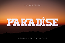 PARADISE | Bold Slab Serif Font