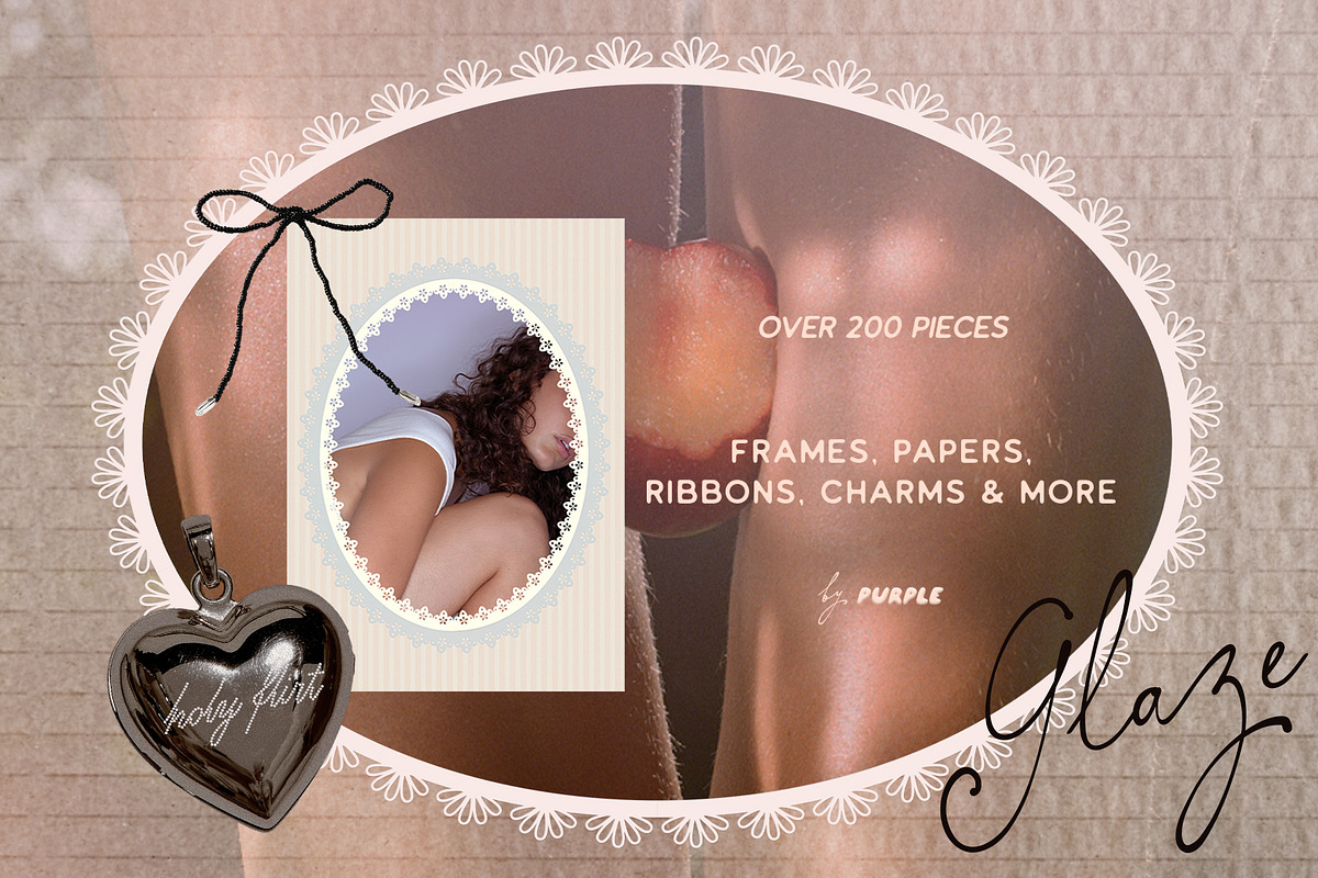 Glaze: Collage Kit with Frames, an Object Graphic by Purple (Photo 13 of 13)