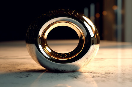 metal sphere. Generative AI, a Photo by Pictures for you!!!!!!!!!