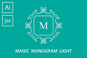 Magic Monogram Light Script