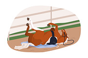 Naughty, disobedient horses training, an Animal Illustration by Good Studio (Thumbnail 14 of 16)