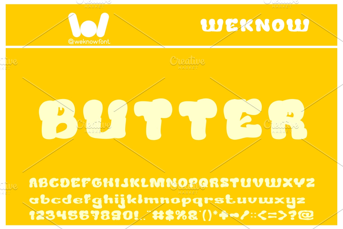 creamy butter font, a Font by weknow (Photo 4 of 5)