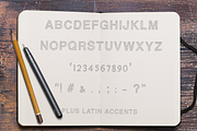 BRAVURA - Hand-Drawn All Caps Font, a Font by dorisfullgrabe (Thumbnail 2 of 4)