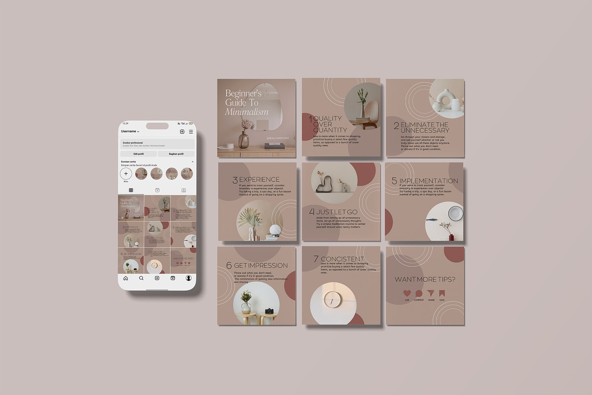 Instagram Post and Story Mockup, an iPhone Mockup by rahmatmoscae (Photo 3 of 13)